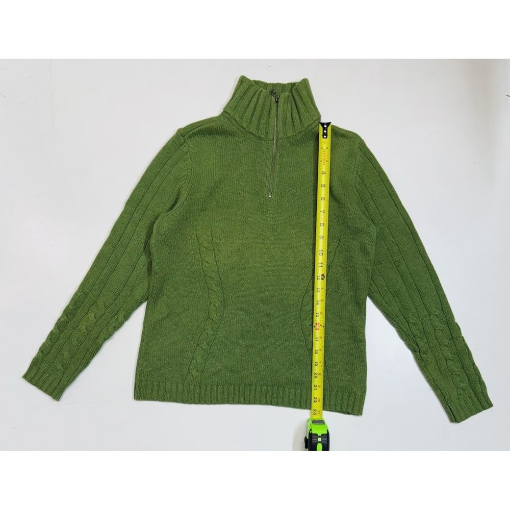 Eddie Bauer Fisherman Knit Wool Angora‎ Rabbit Blend 1/4 Zip Men's Medium